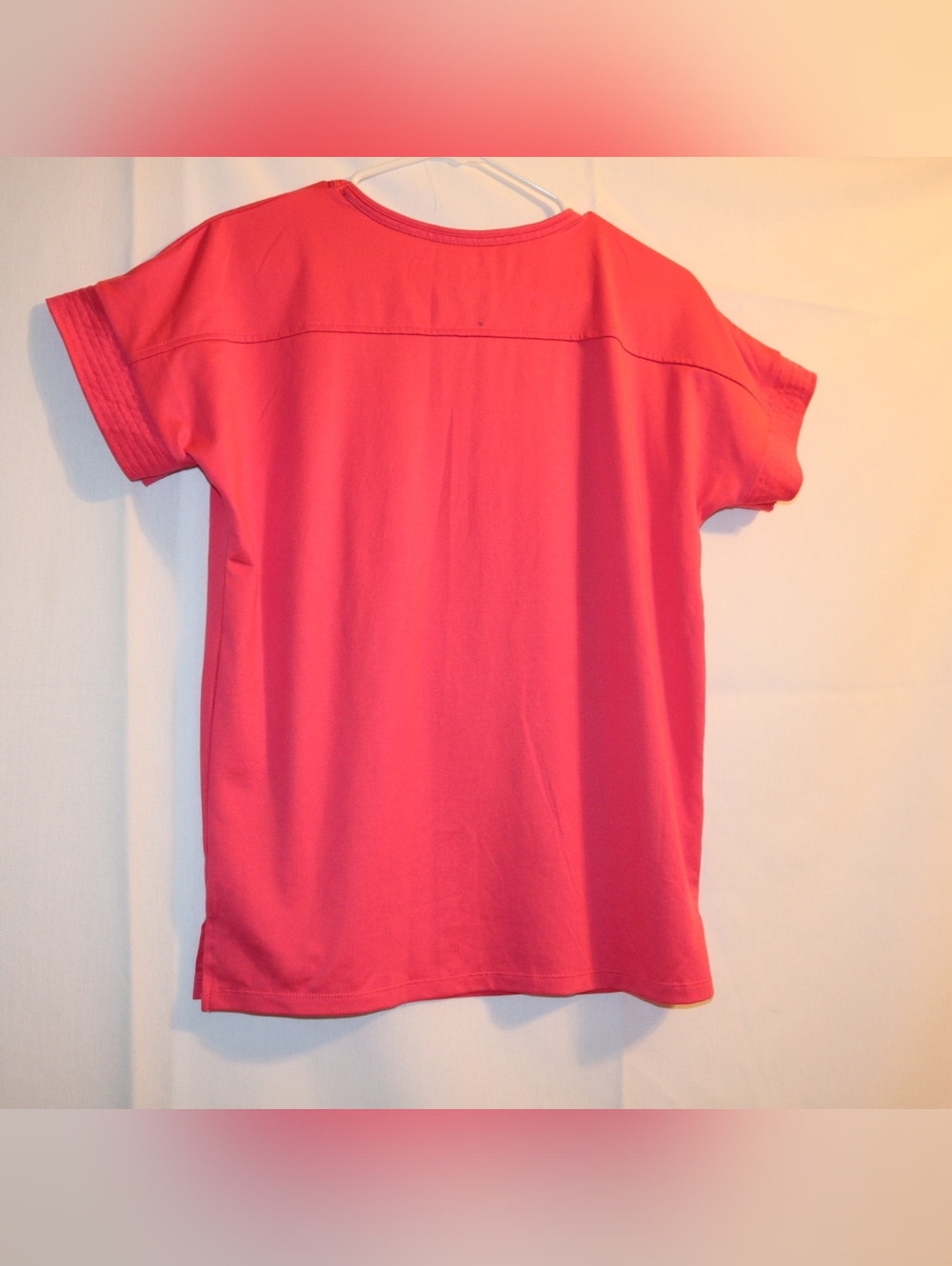Women's Cuddl Duds® Cozy Short Sleeve Pajama Top Pink Size XS - Picture 4 of 8